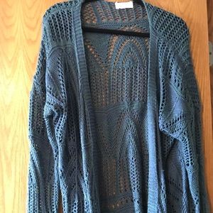 Below the knee Woven Cardigan